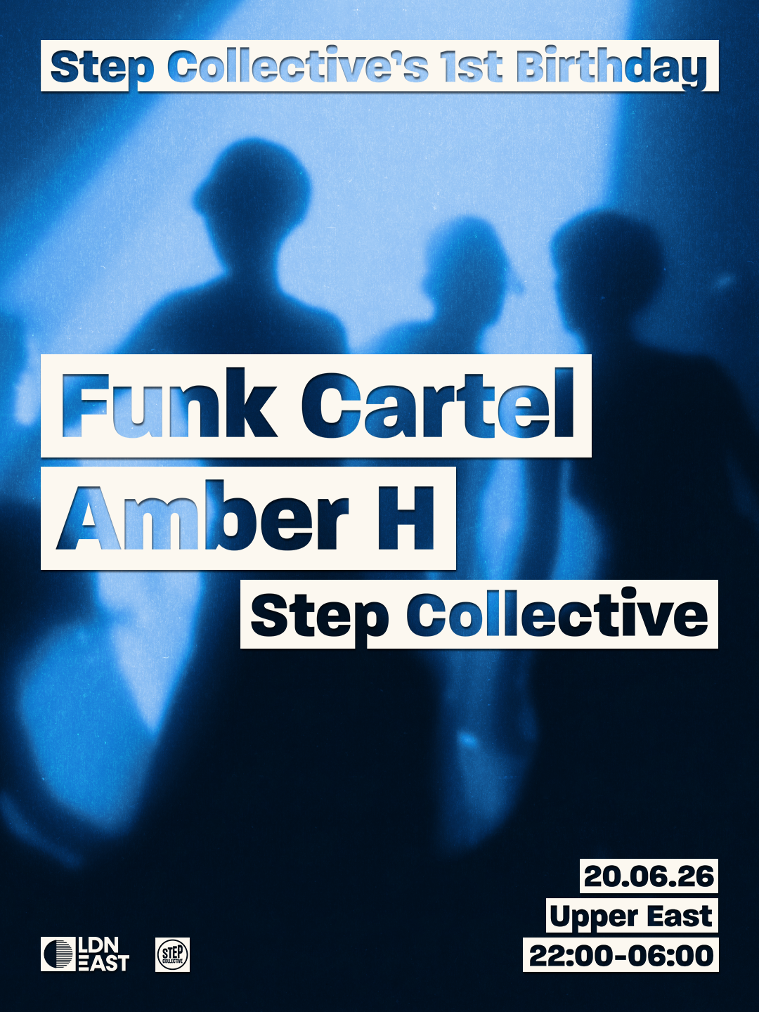 CANCELLED - Step Collective's 1st Birthday with Funk Cartel, Amber H & Step Collective DJ's event poster