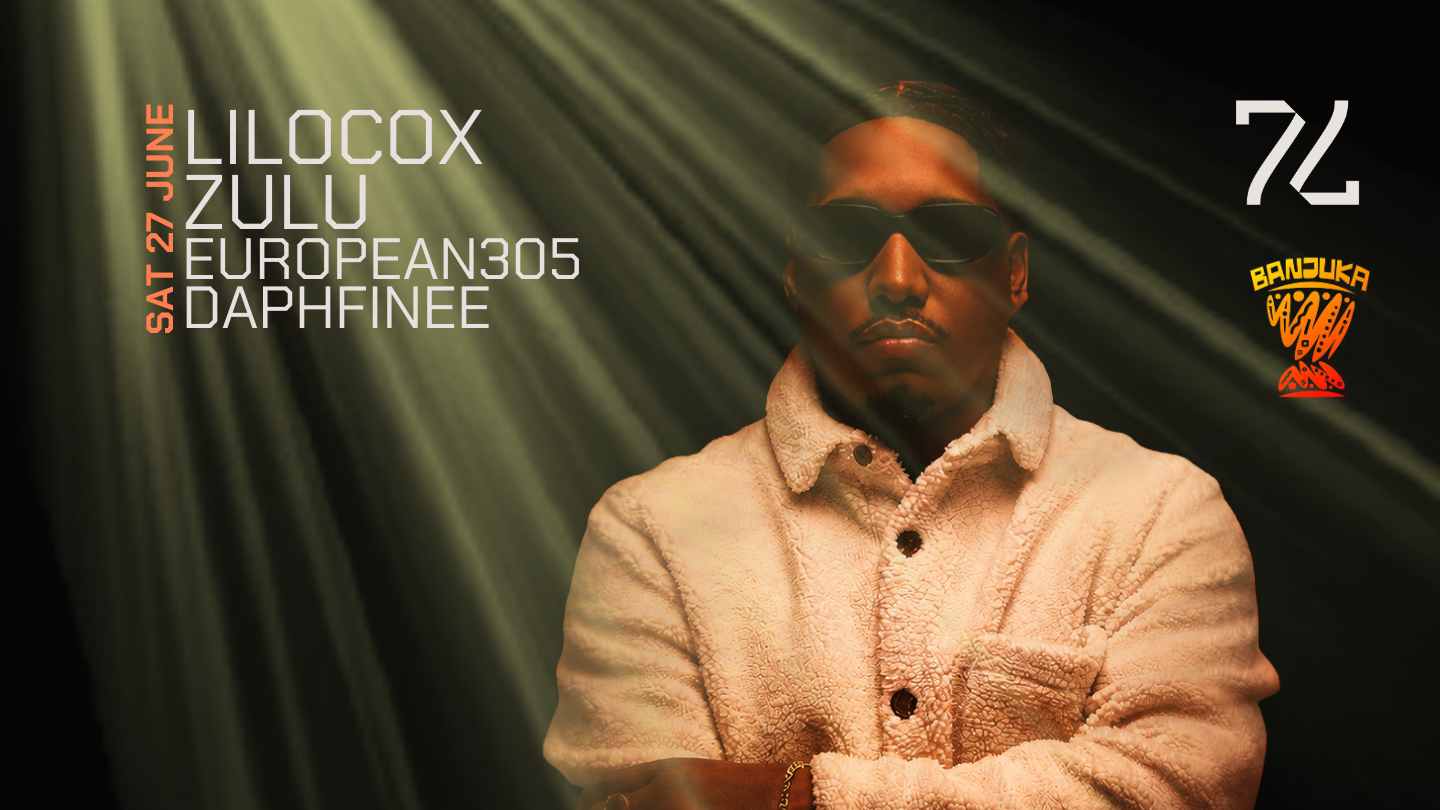 77 x BANJUKA presents: Lilocox event poster