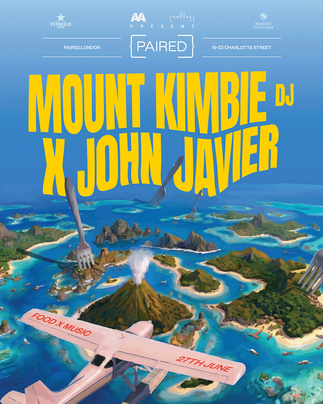 Mount Kimbie - DJ Set - {PAIRED} summer party event poster