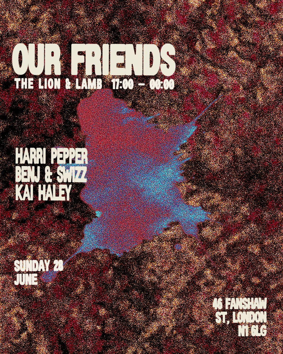 Our Friends with Harri Pepper event poster