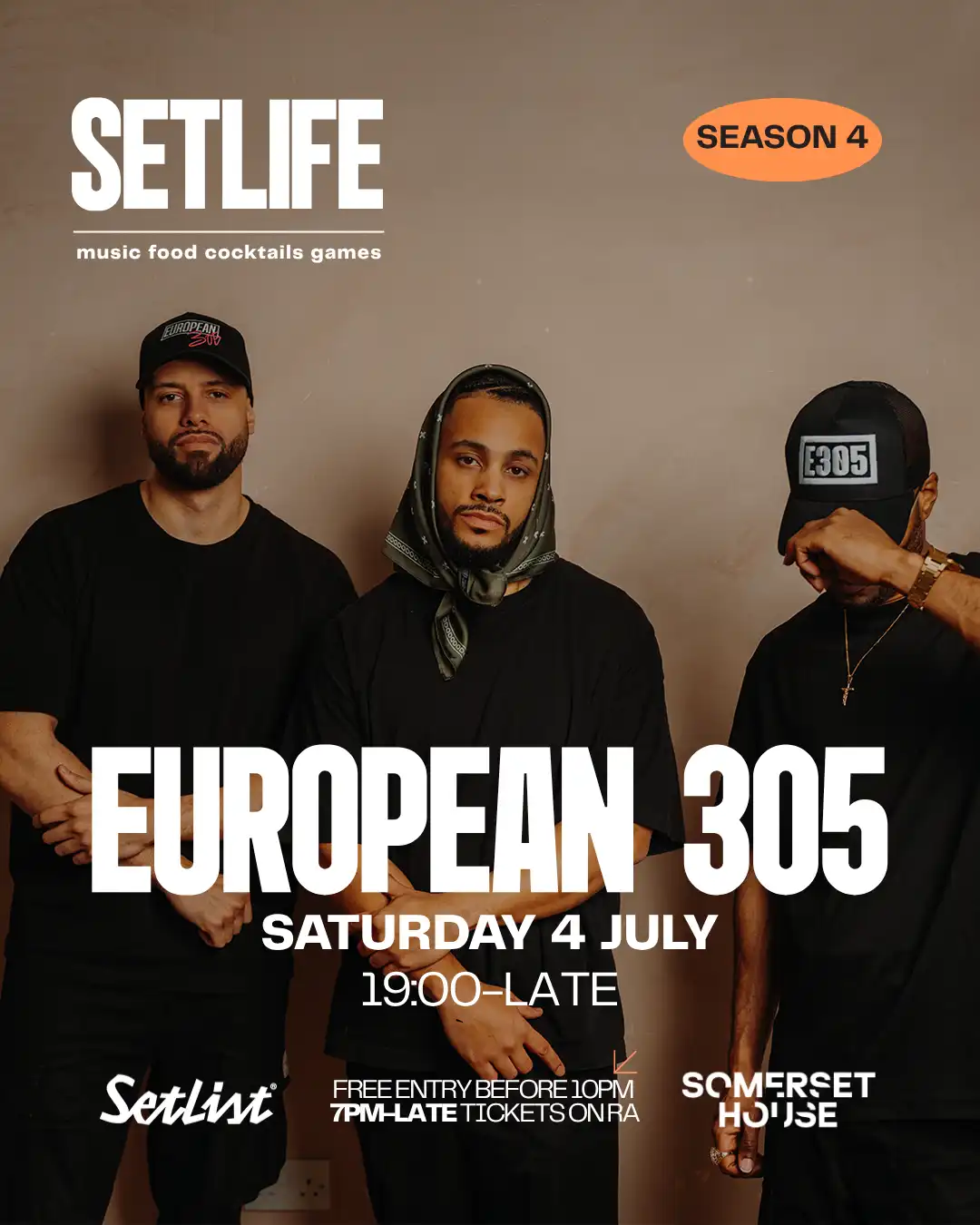 SETLIFE presents European 305 event poster