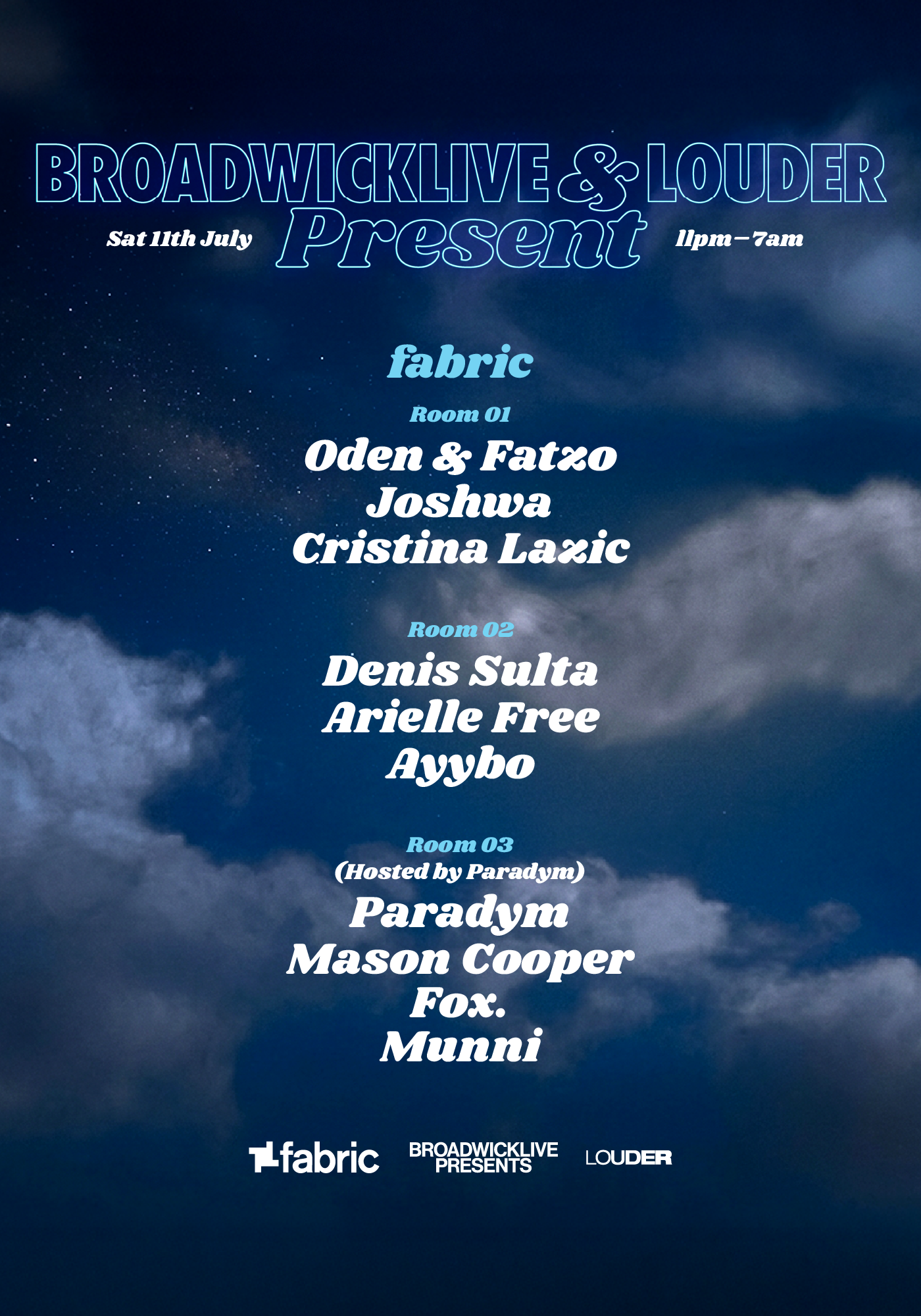 Oden & Fatzo, Denis Sulta, Joshwa, Cristina Lazic, Arielle Free, Mason Cooper + more event poster