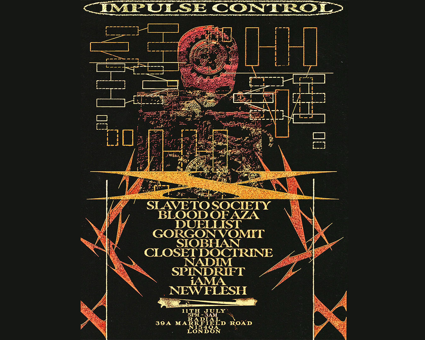 Impulse Control 3rd Birthday: Slave to Society, Blood of Aza, Duellist event poster
