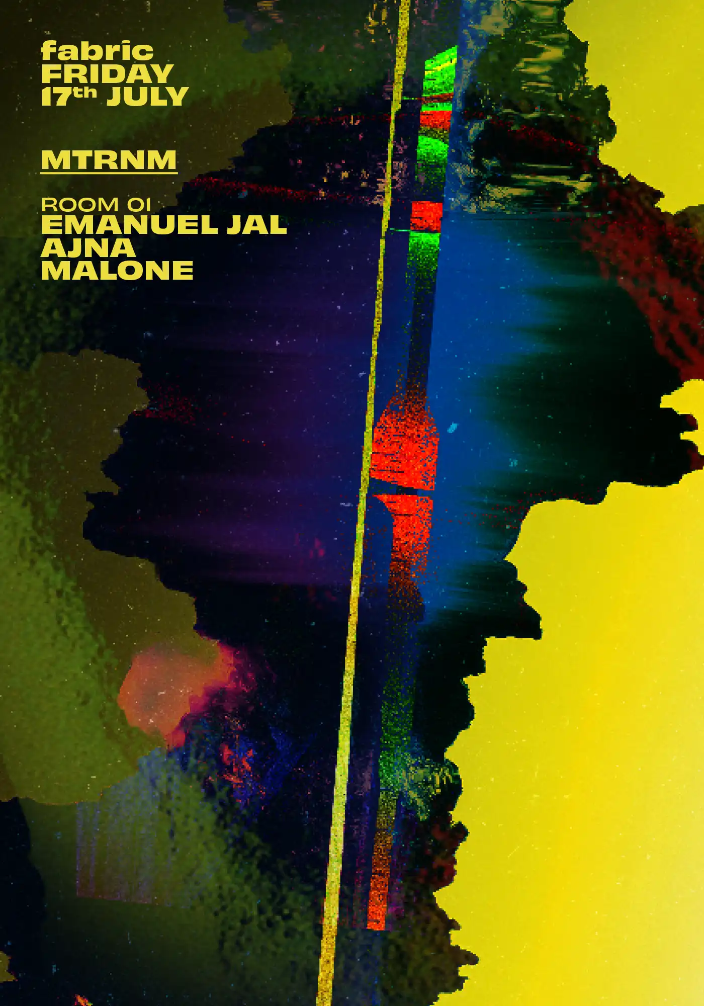 MTRNM: Emmanuel Jal, AJNA, Malóne Morez, Sam Karam + more event poster