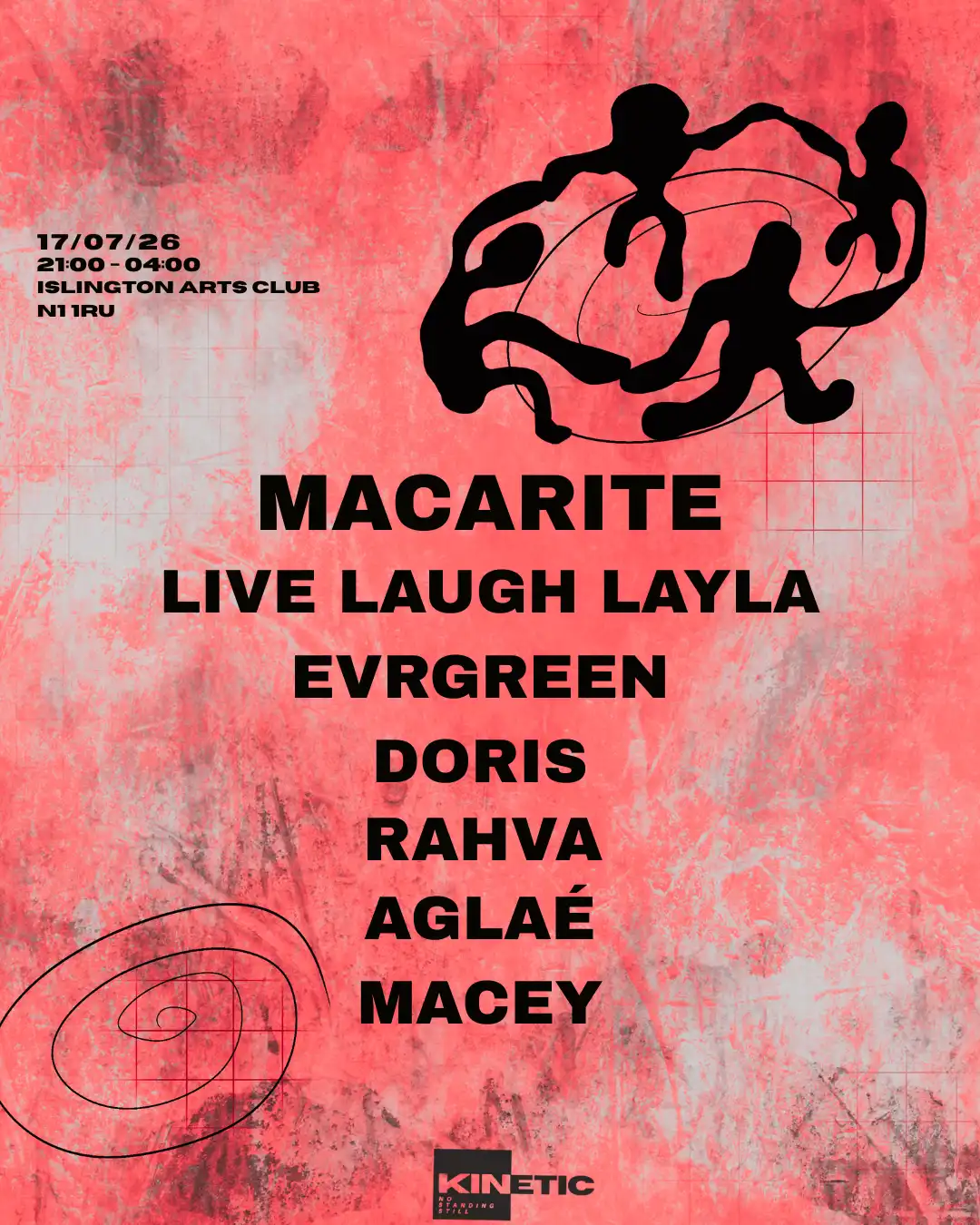 KINETIC presents: Macarite & friends event poster