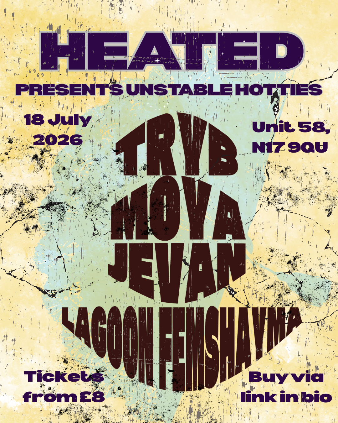 UNSTABLE HOTTIES: SUMMER LOVIN @ Unit 58 event poster