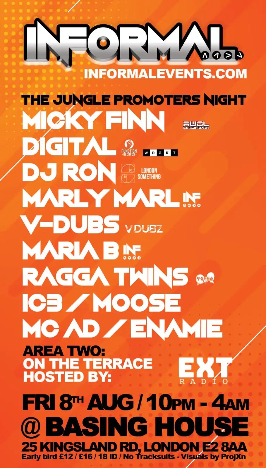 INFORMAL . Jungle Promoters Night event poster