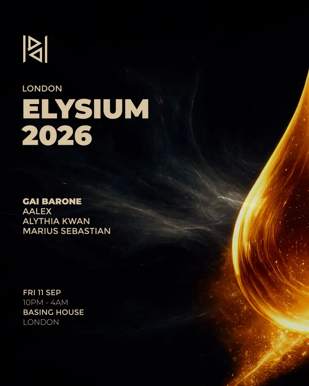 Gai Barone at ELYSIUM 2026 - Patchouli Deep event poster