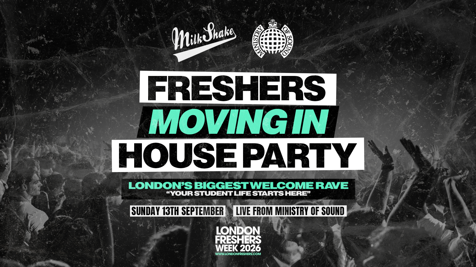 The Freshers Moving In House Party event poster