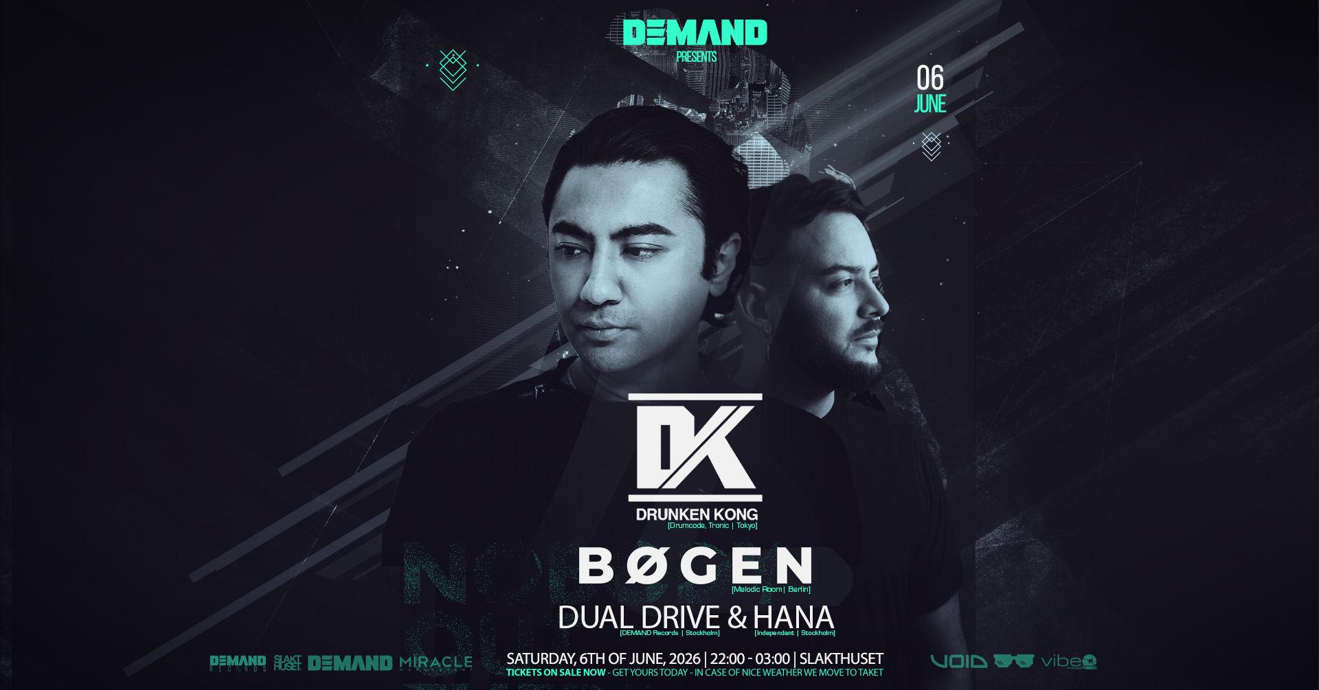 Rooftop Sessions with Drunken Kong & Bøgen event poster