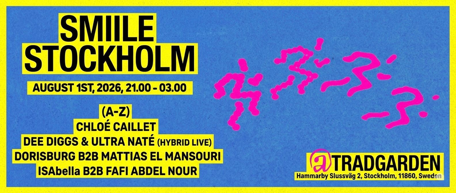 SMIILE :) STOCKHOLM event poster