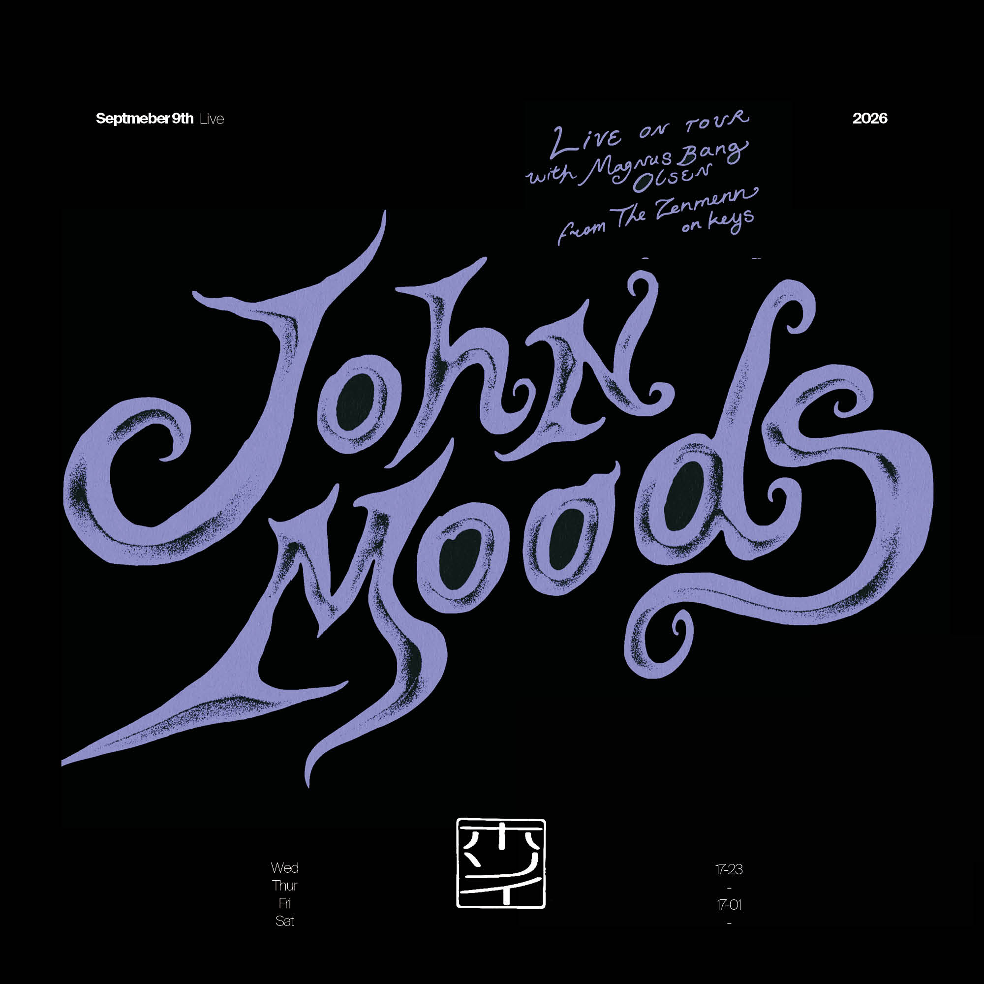 John Moods (Live) event poster