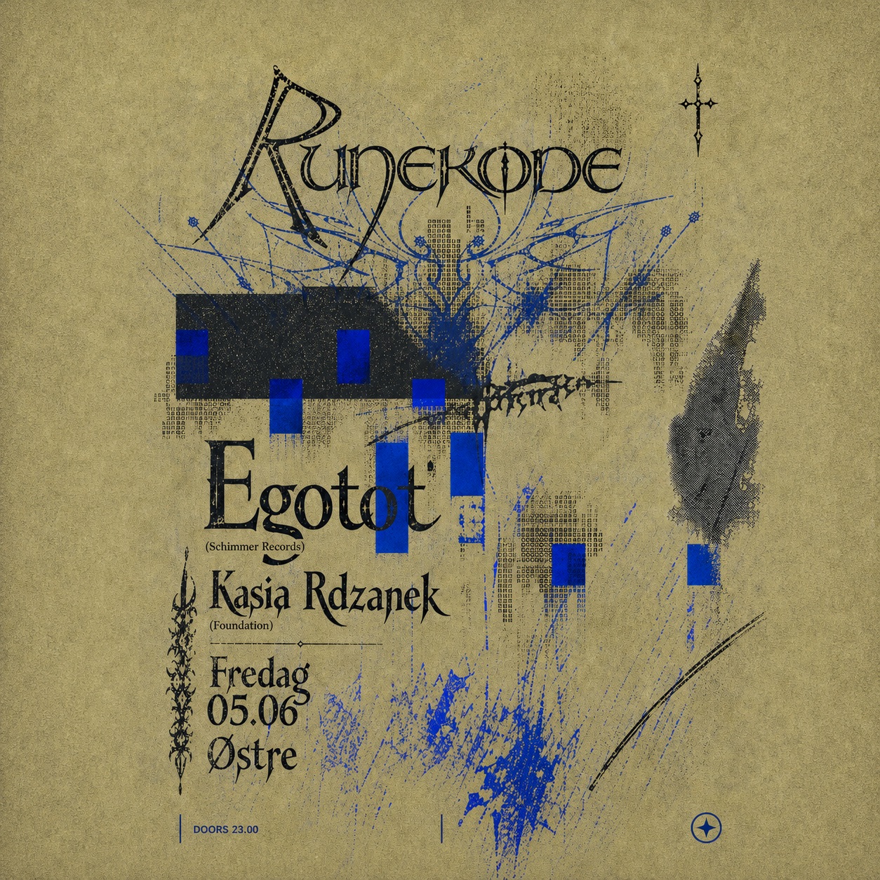 Runekode pres. Egotot (Schimmer Records) event poster