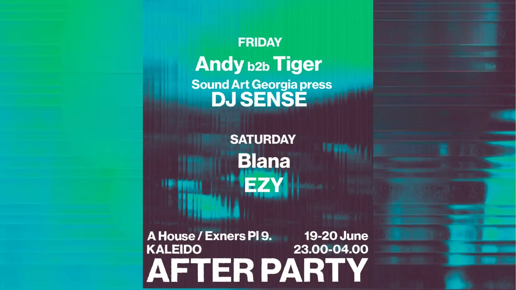 Kaleido x A House: The Official Afterparty event poster