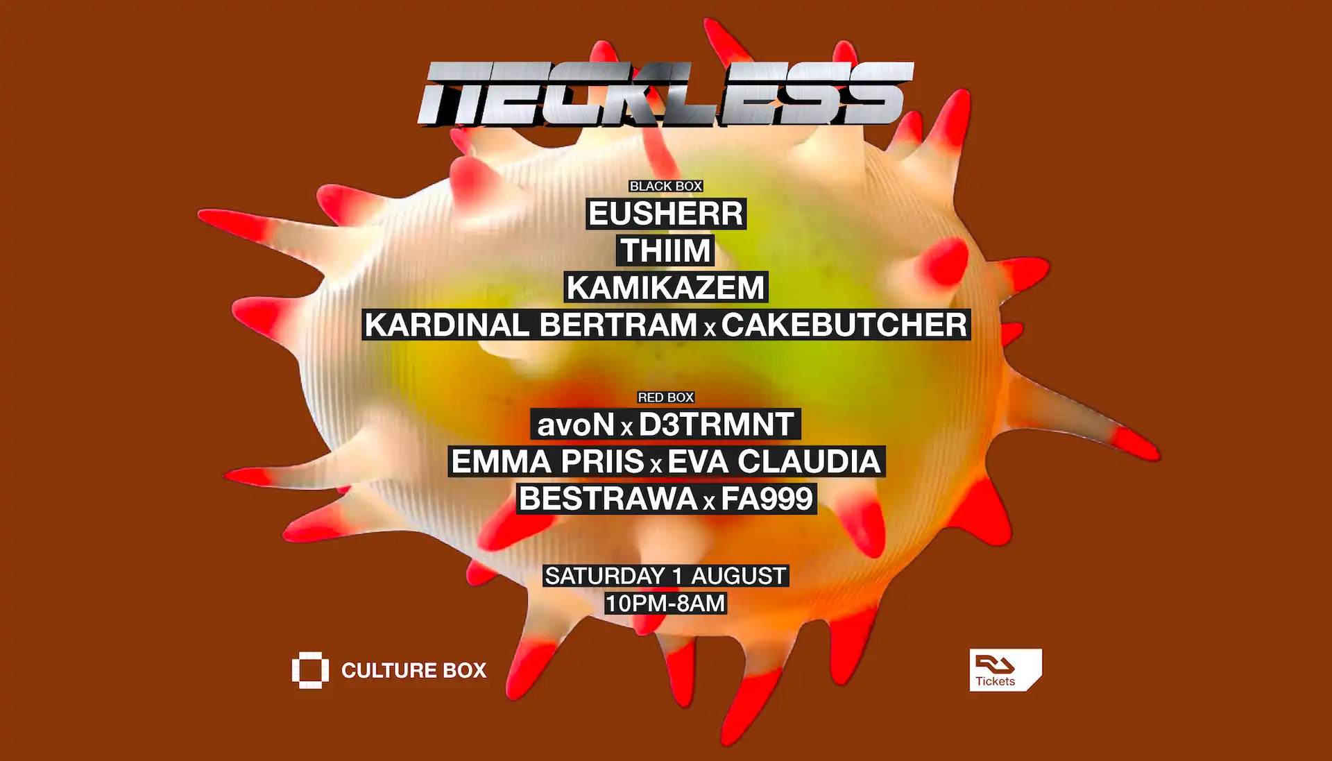 NECKLESS event poster