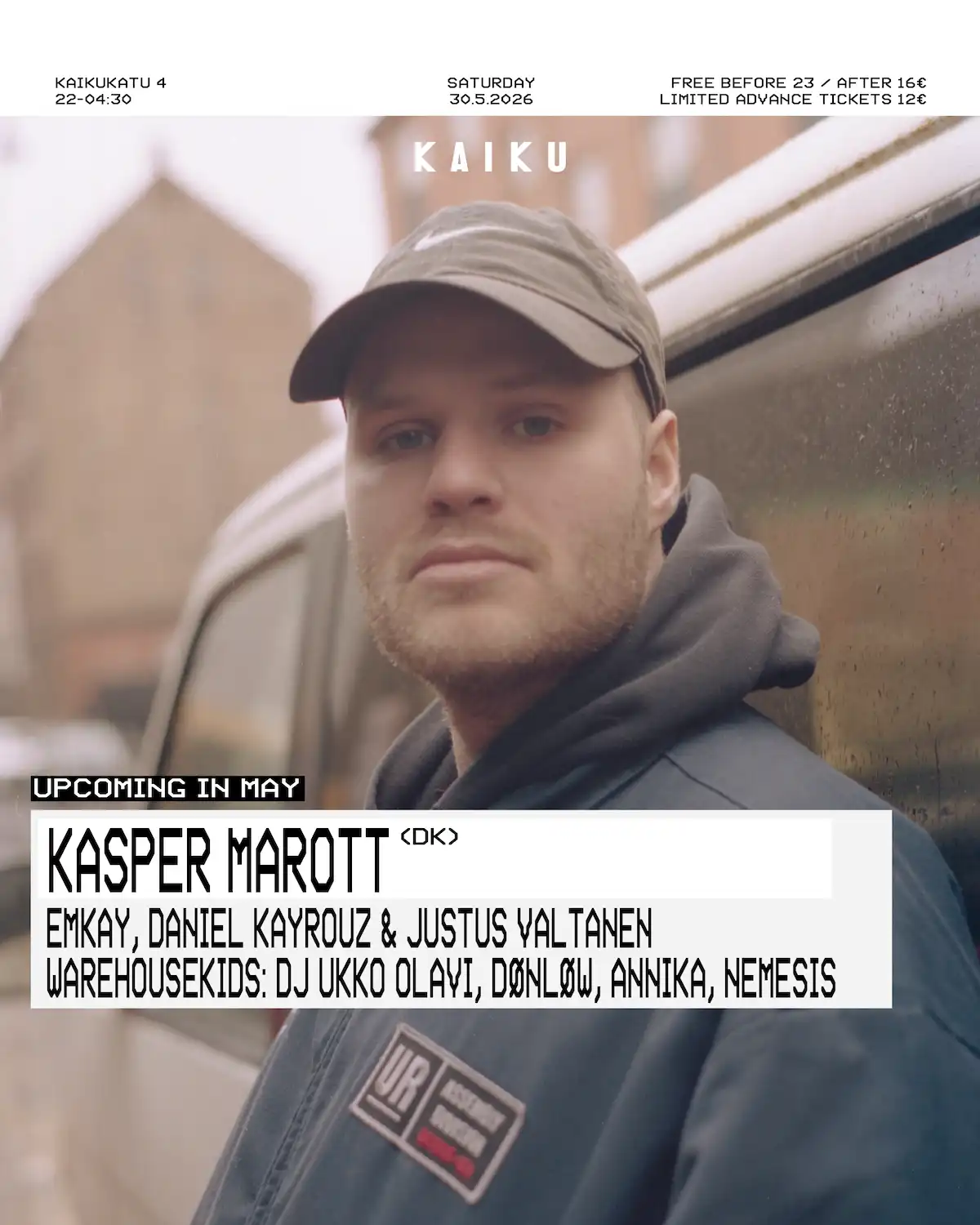 Kaiku presents: Kasper Marott (DK) event poster