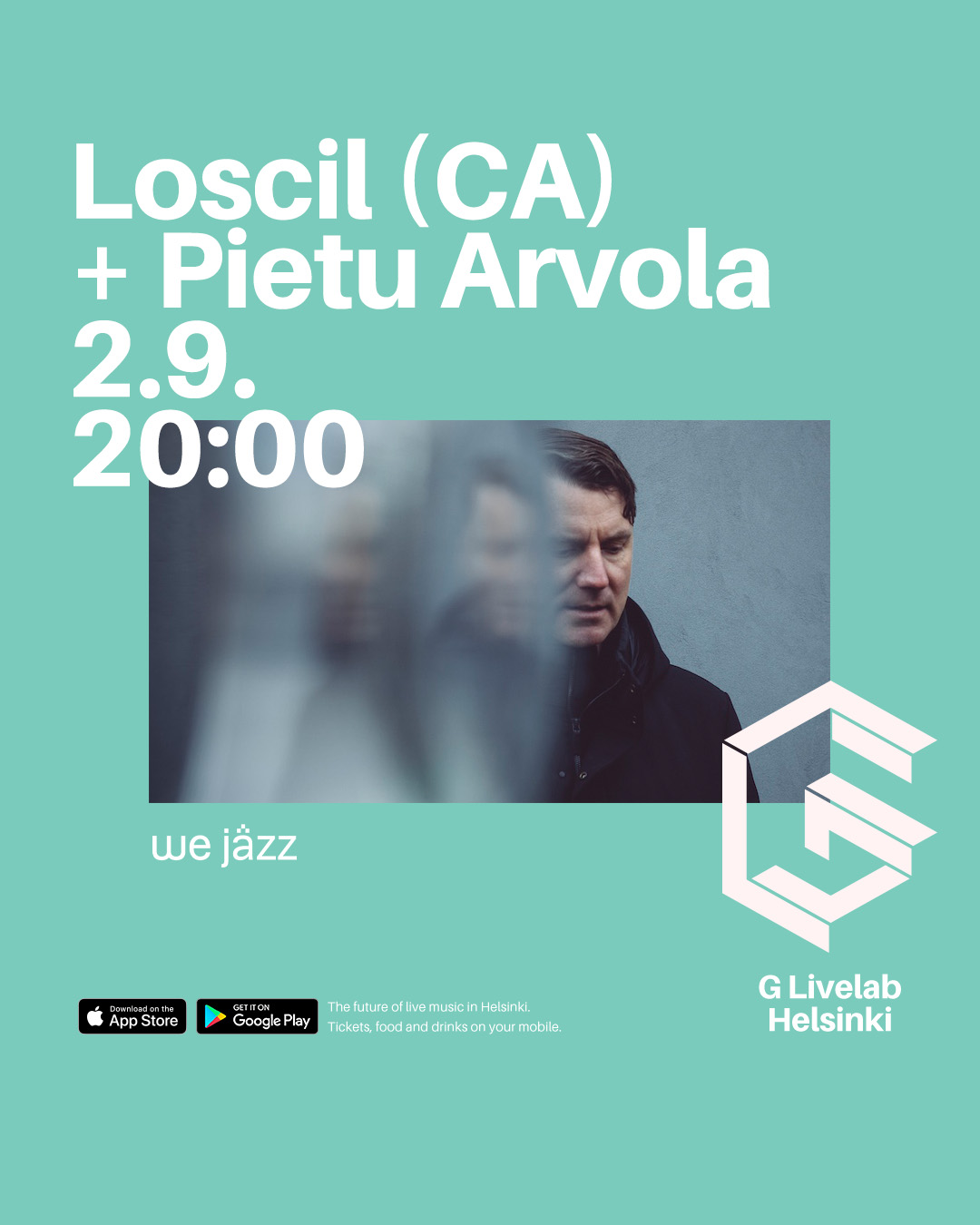 Loscil + Pietu Arvola event poster