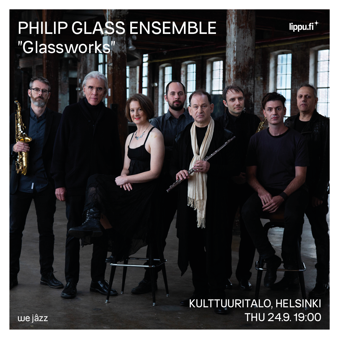 Philip Glass Ensemble -'Glassworks' event poster