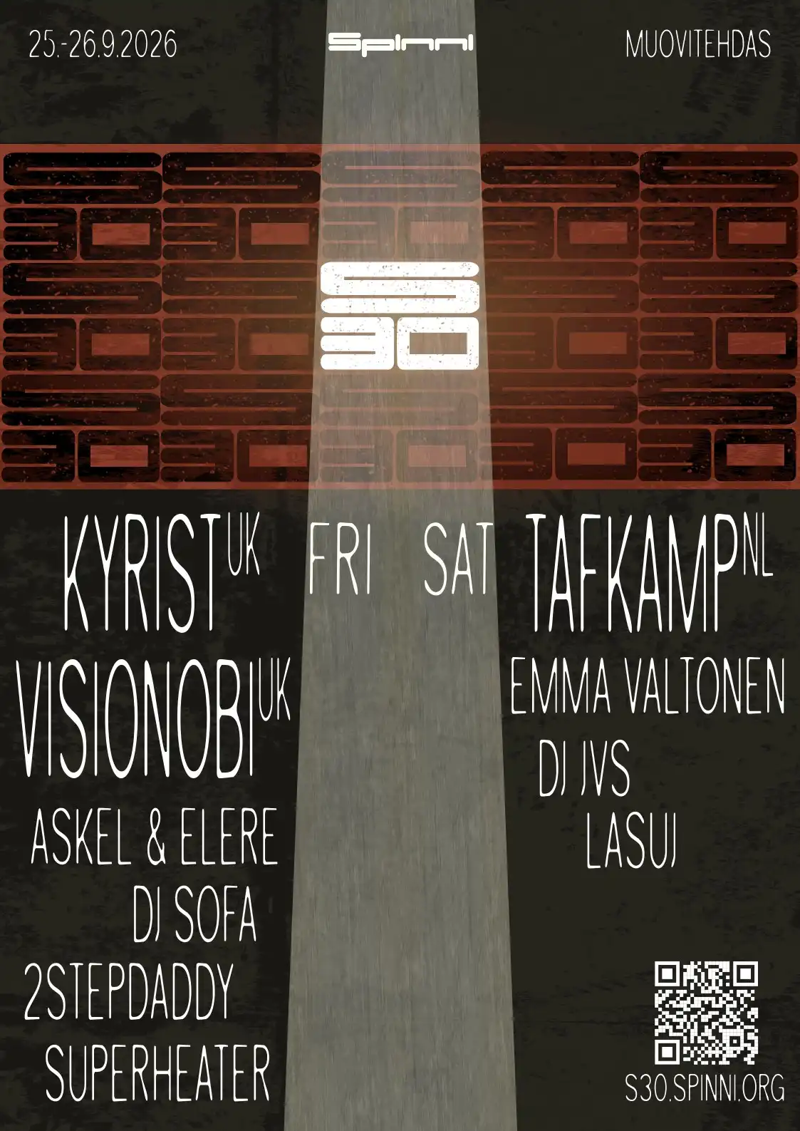 S30 event poster