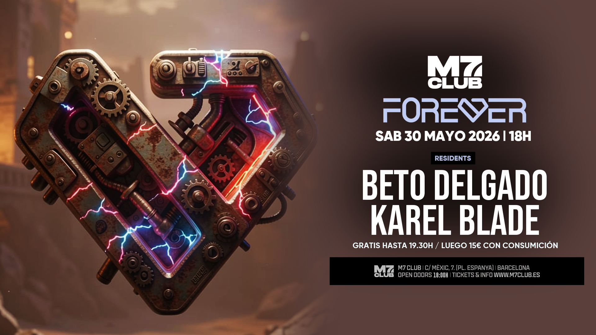 FOREVER [Delgado & Karel Blade] event poster