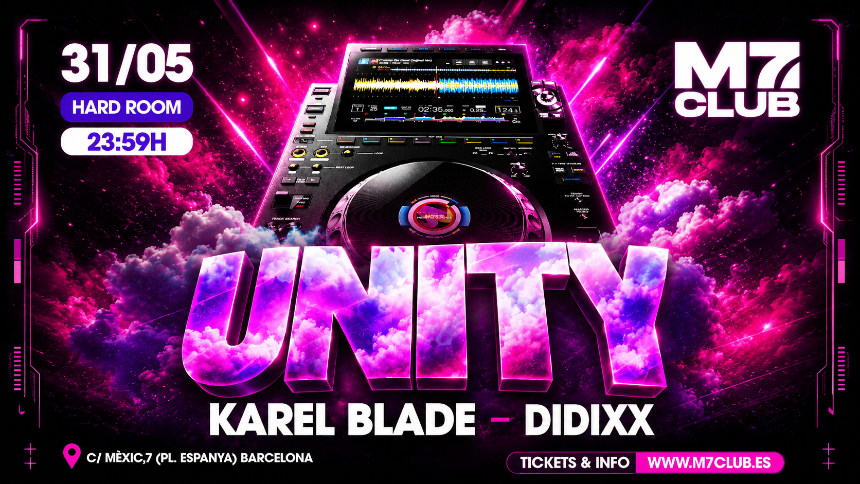 UNITY [Karel Blade & DIDIXX] event poster