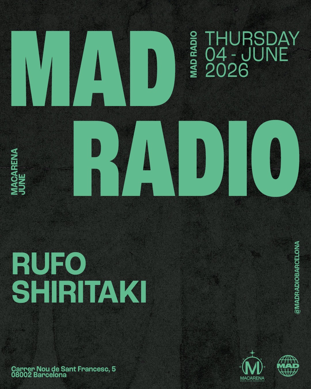 Mad Radio Night event poster
