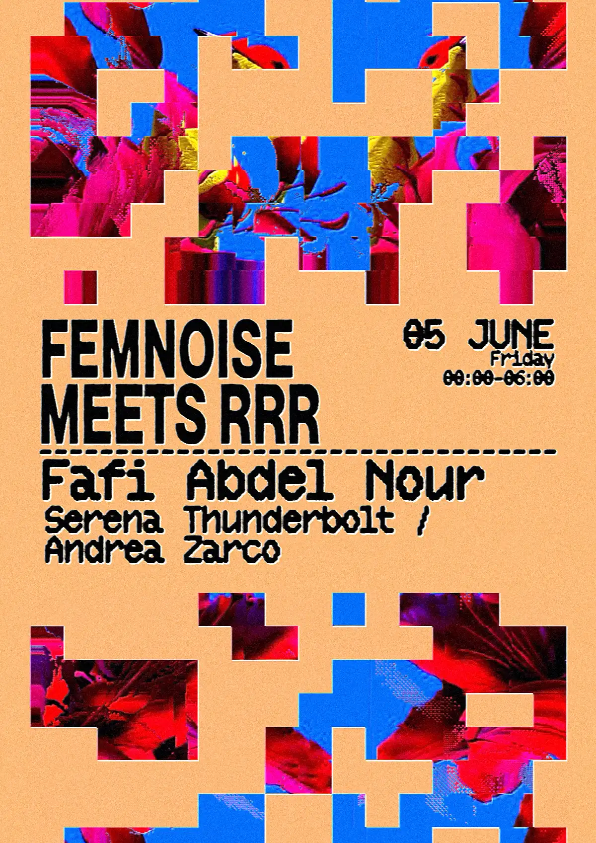 Femnoise meets La Terrrazza event poster