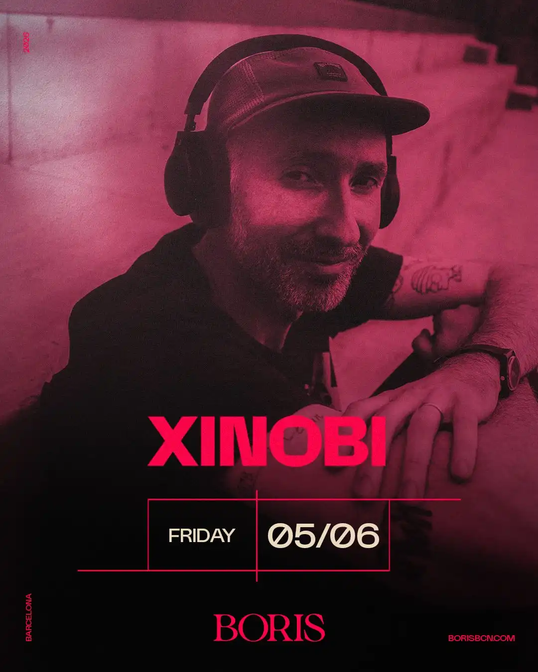 Boris pres Xinobi event poster