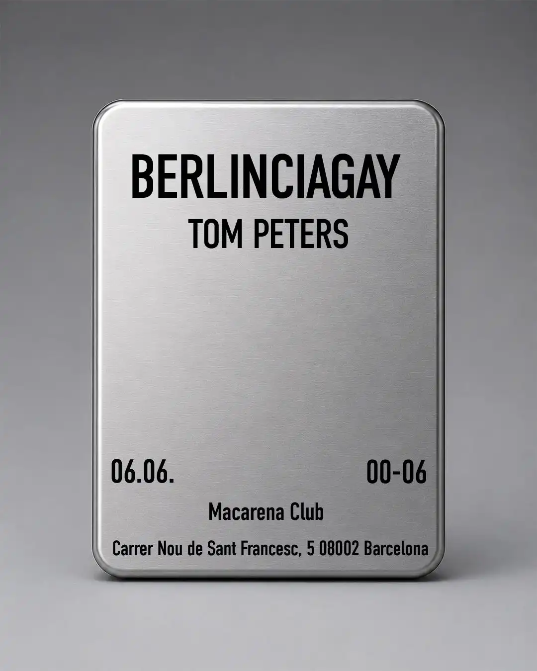 Berlinciagay event poster