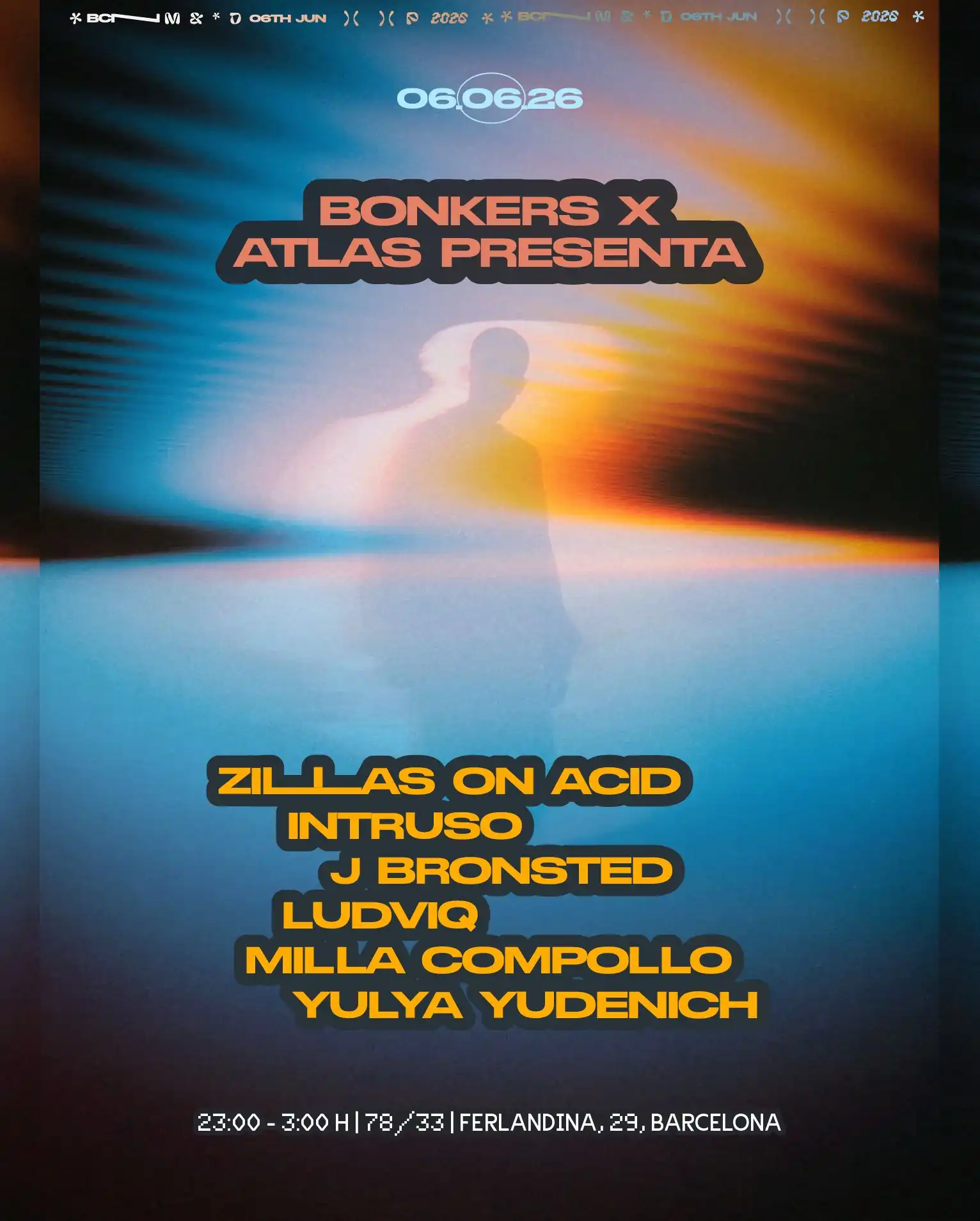 Bonkers x Atlas Presentan: Zillas on Acid event poster