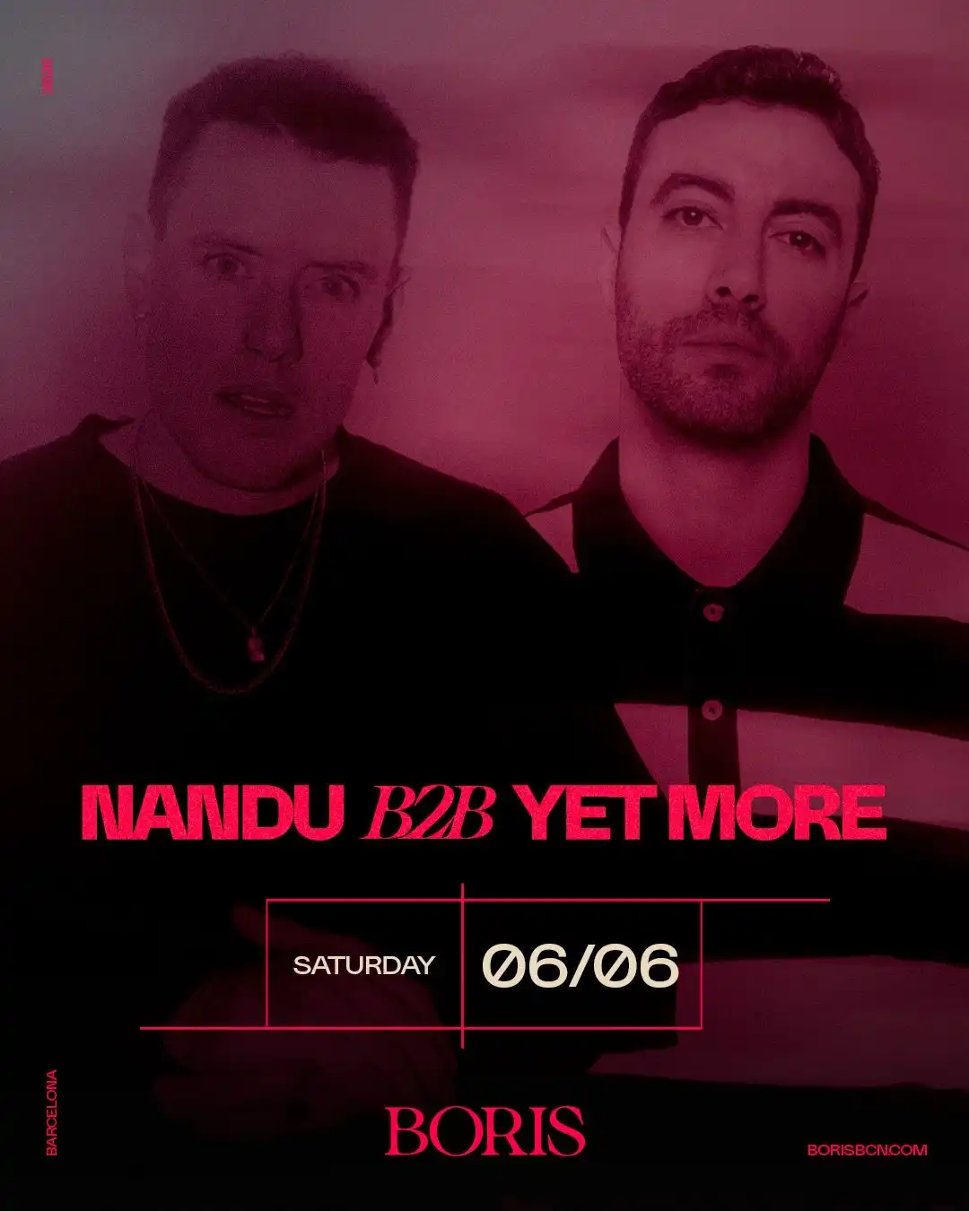 Boris pres Nandu b2b Yet More event poster