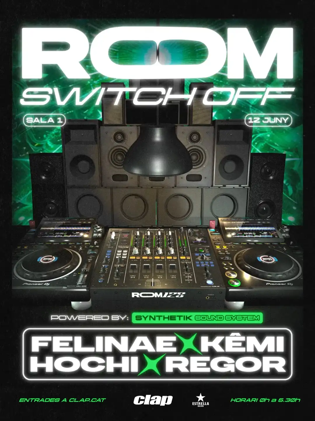 [Soundsystem] ROOM 128 // Felinae, KÊMI, REGOR, HOCHI event poster