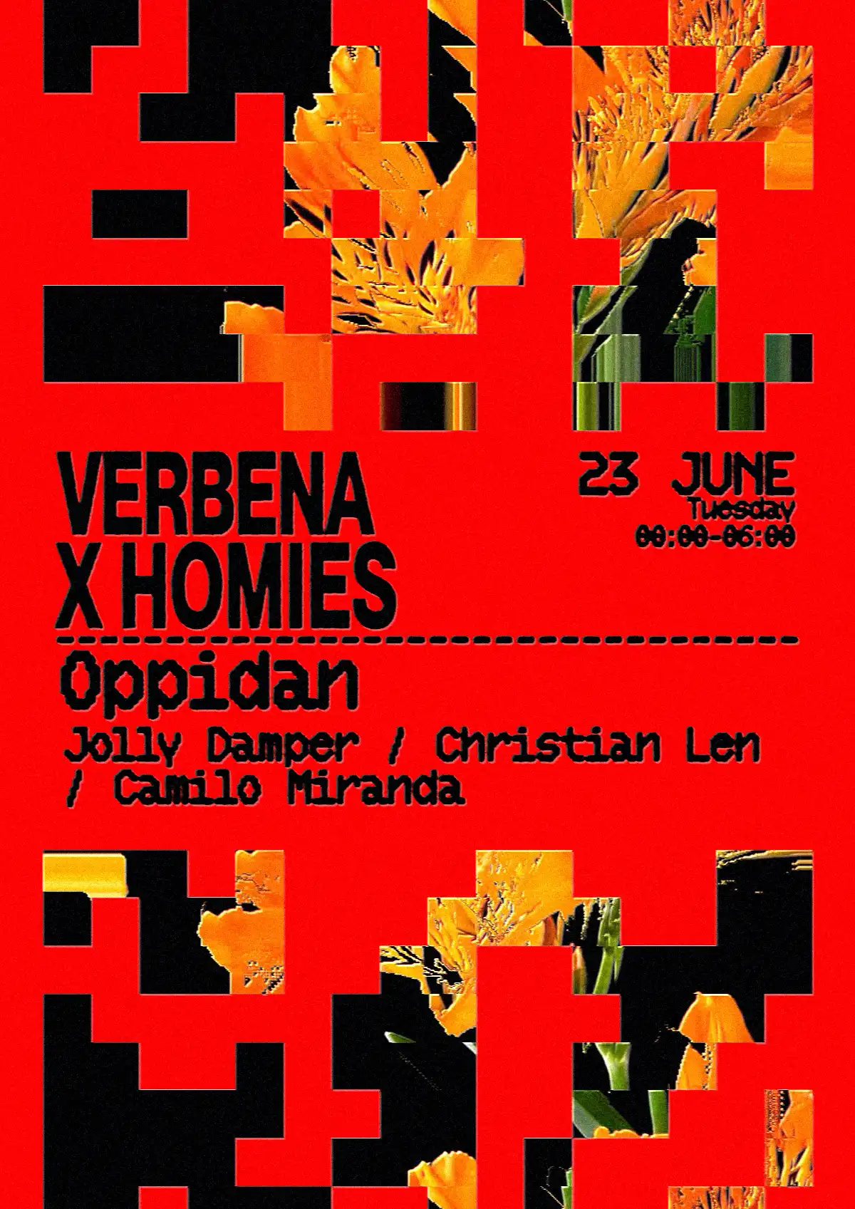 Verbena! Sant Joan x Homies event poster