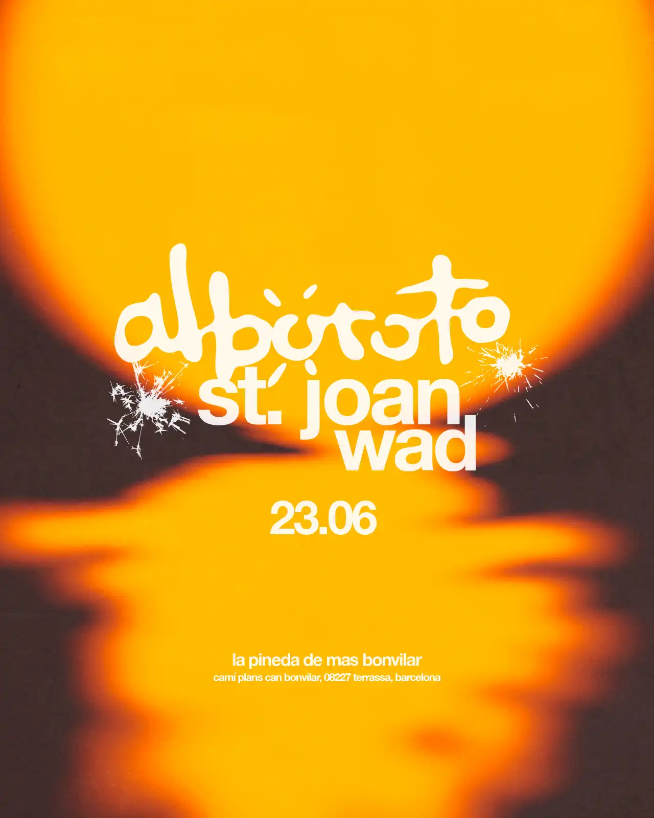 alboroto st. joan w/ wad event poster