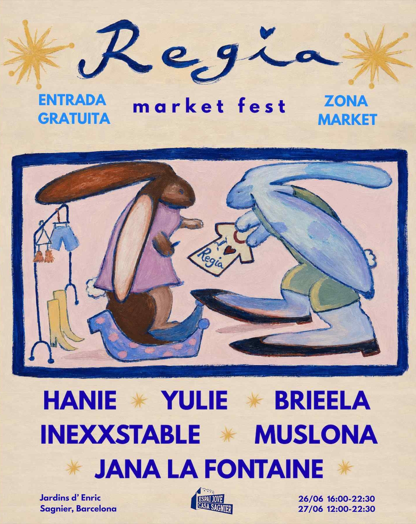 ENTRADA GRATUITA - Regia Market Fest als Jardins d'Enric Sagnier event poster