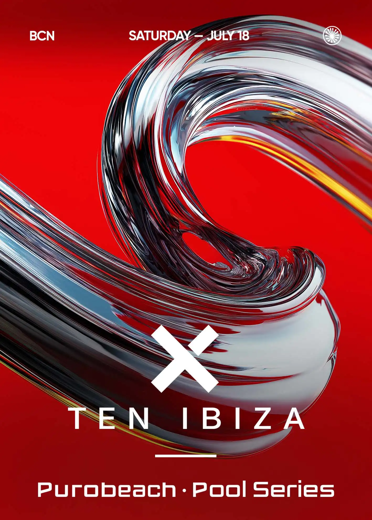 TEN IBIZA event poster