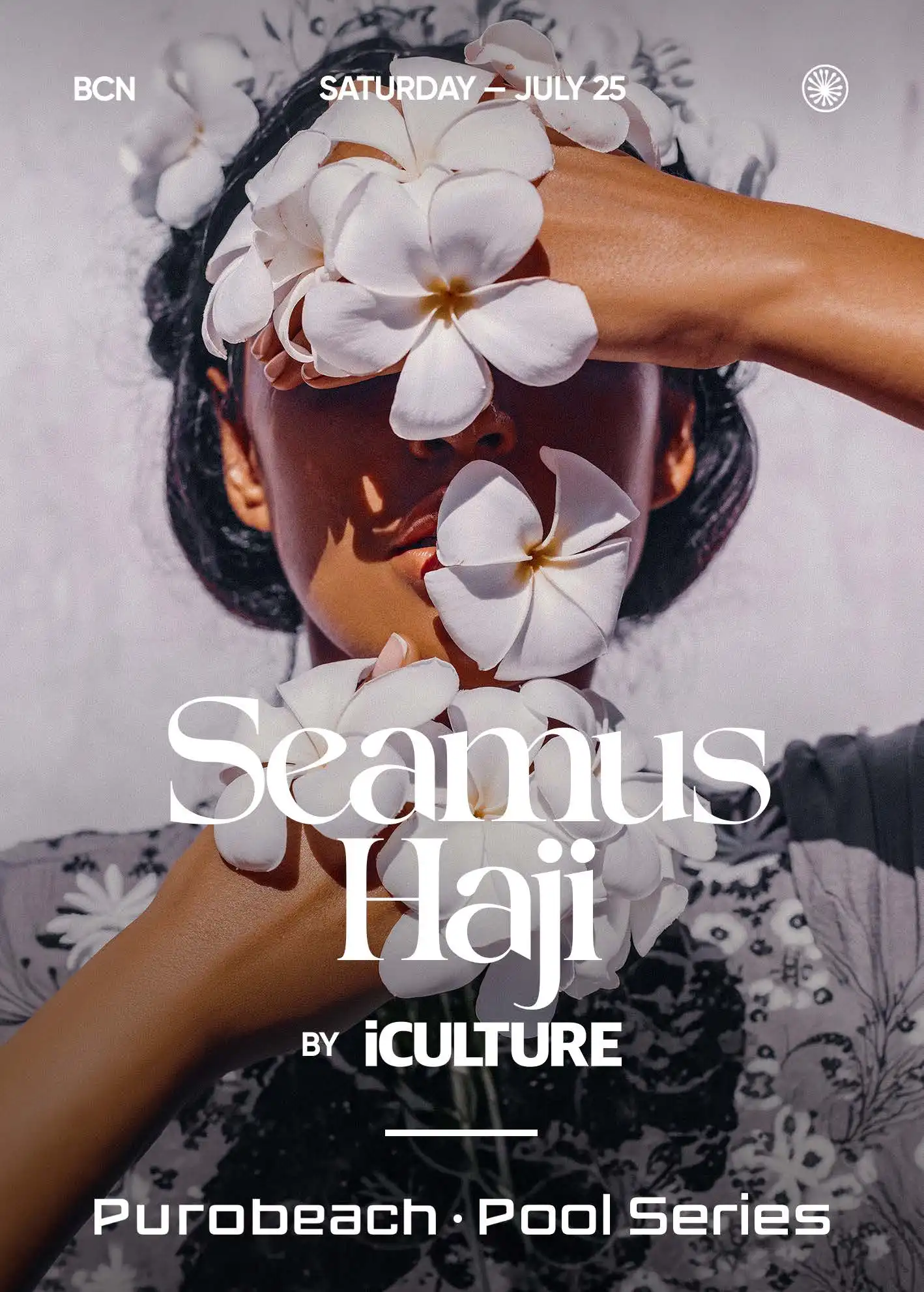 Seamus Haji by Iculture event poster