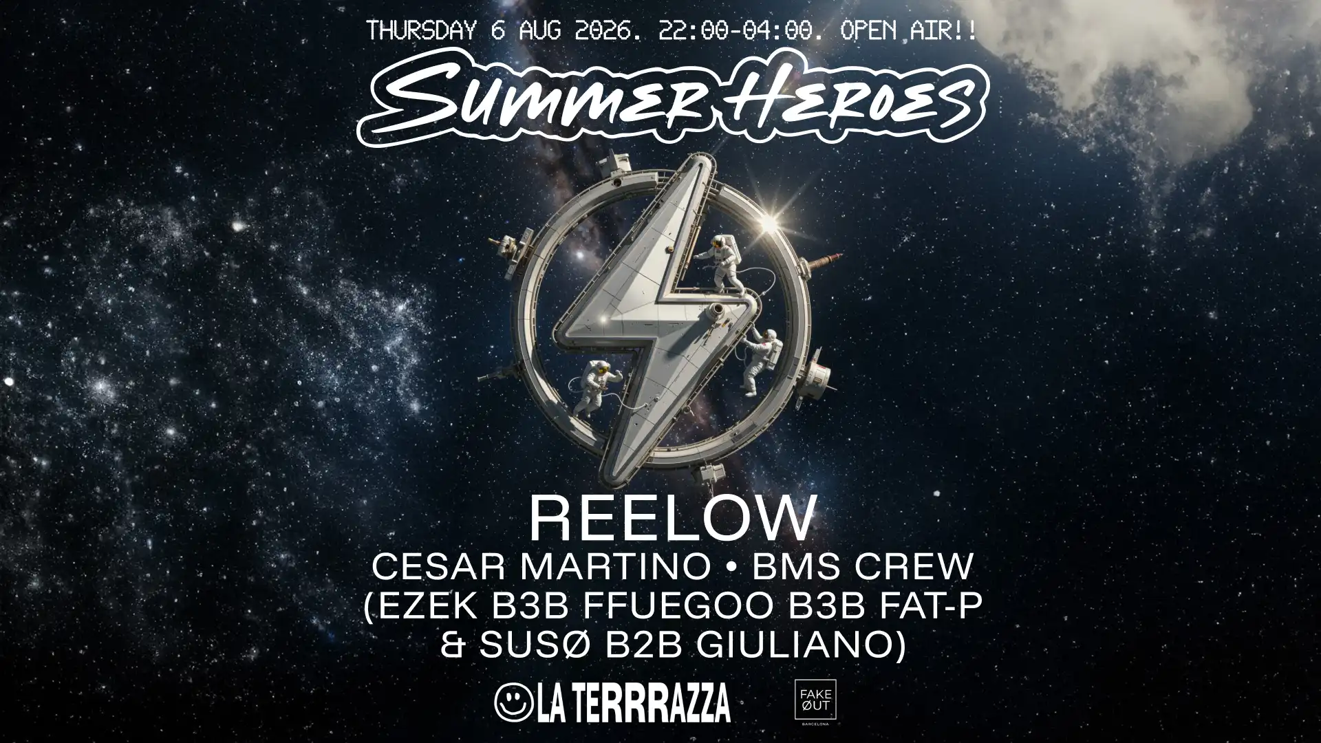 SUMMER HEROES: Open Air with Reelow event poster