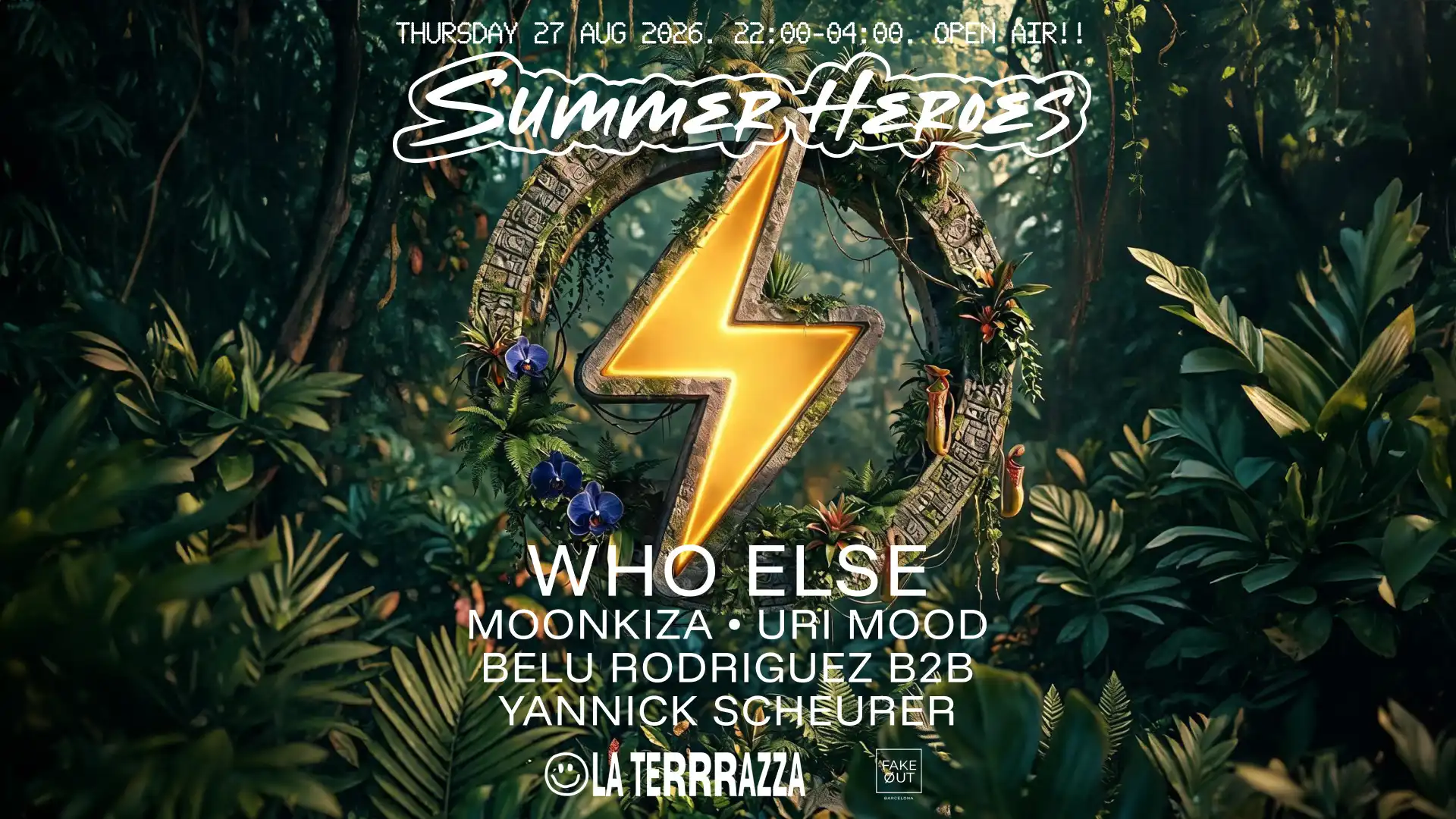 SUMMER HEROES: Open Air with WHO ELSE event poster