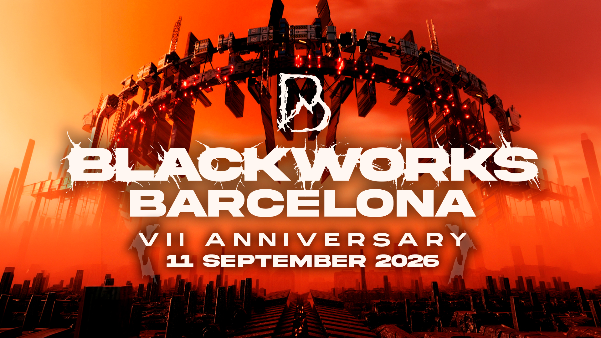 BlackWorks Barcelona - VII Anniversary event poster