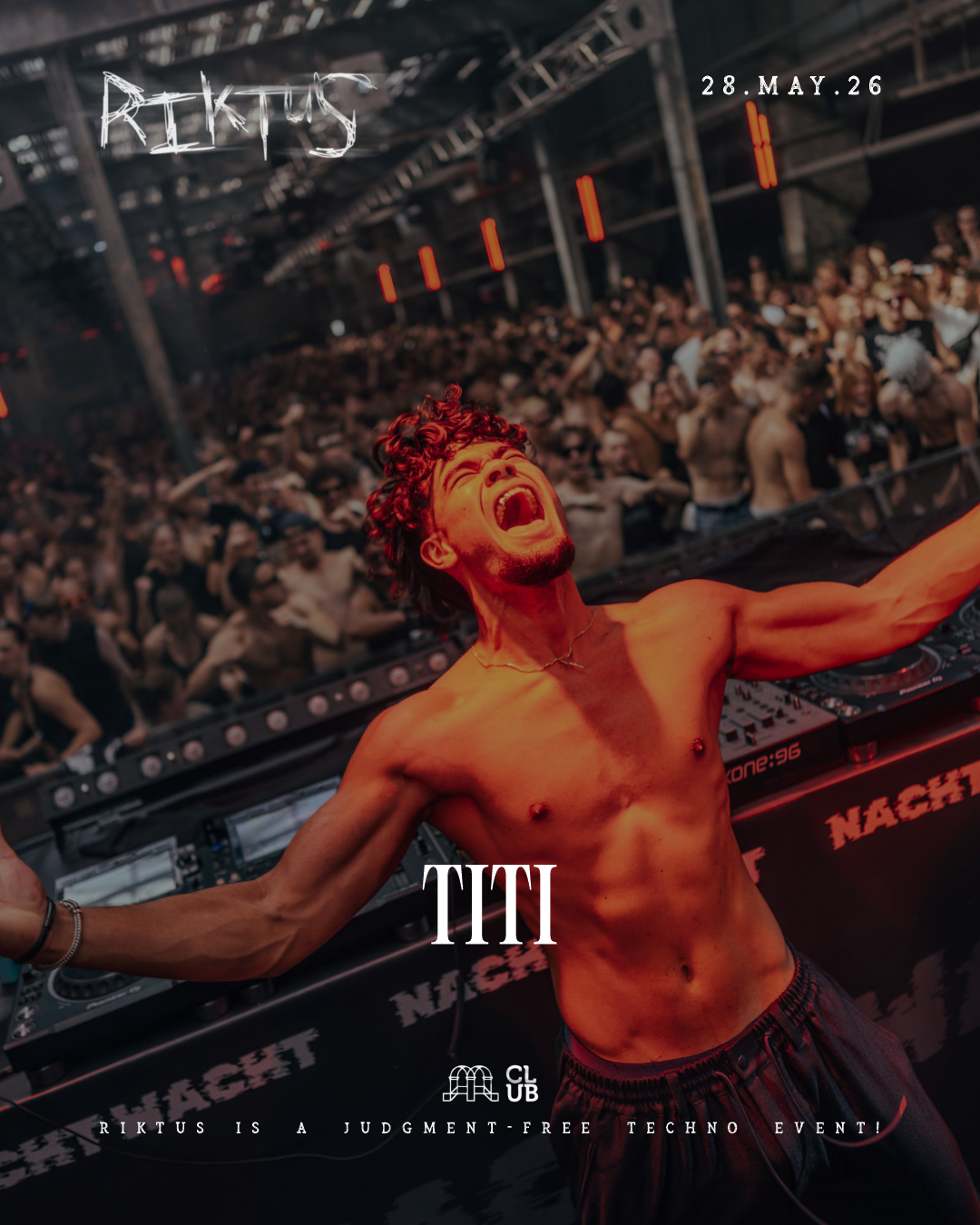 Riktus with TITI (NL) event poster