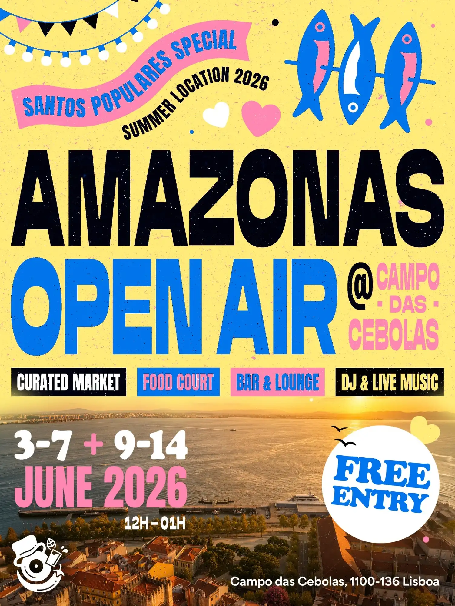 Amazonas Open Air @Campo Das Cebolas / 3-7 June event poster