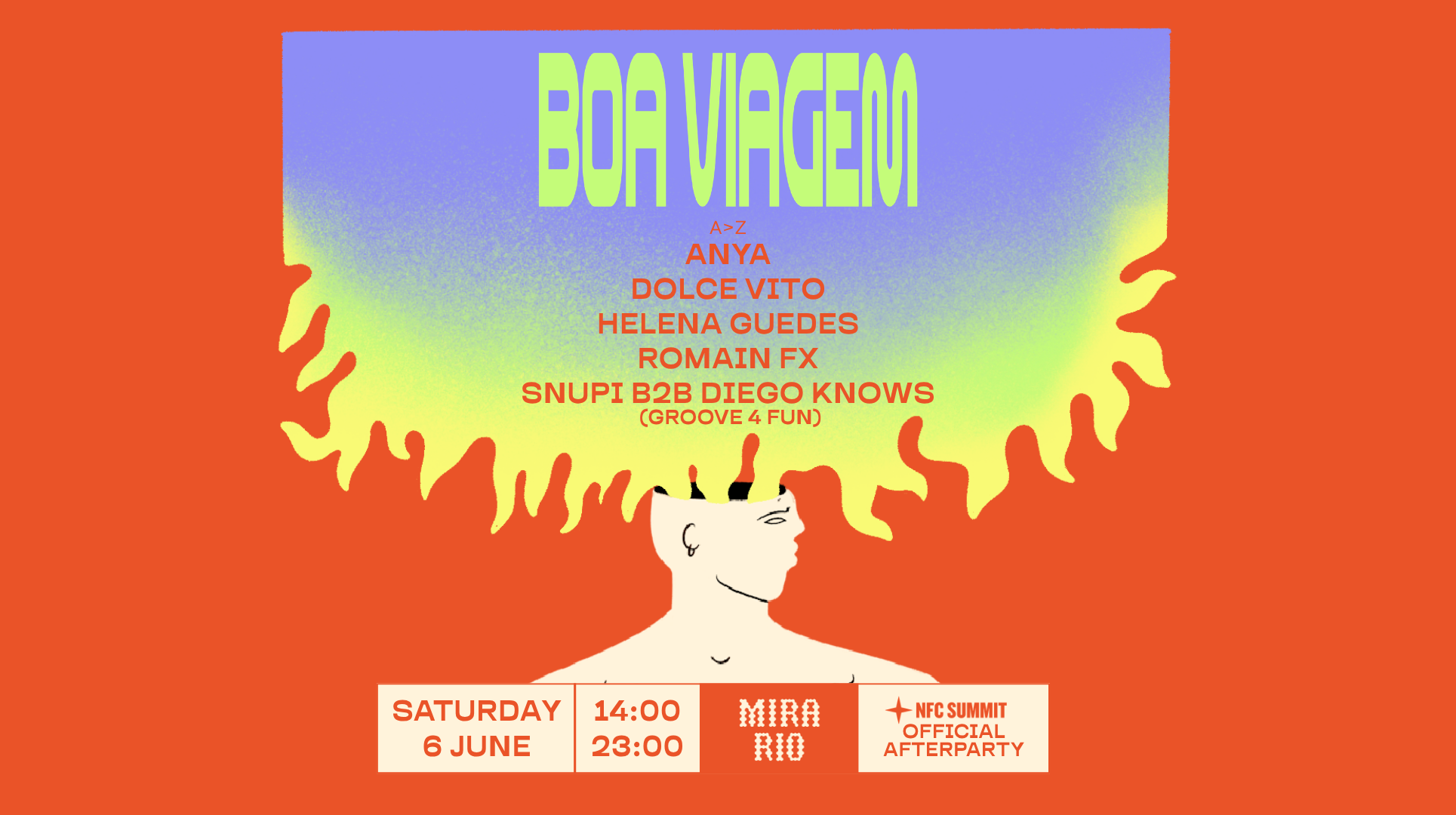 BOA VIAGEM x MIRA RIO • Open Air event poster