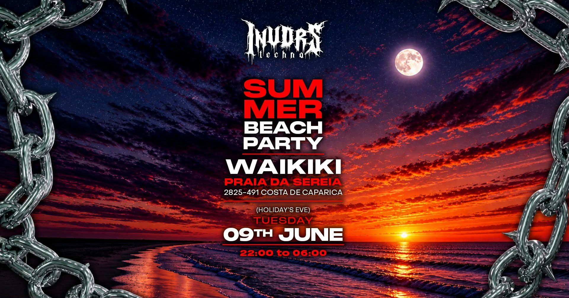 POLTERGST, ECZODIA & SUMMIT \ SUMMER BEACH PARTY event poster