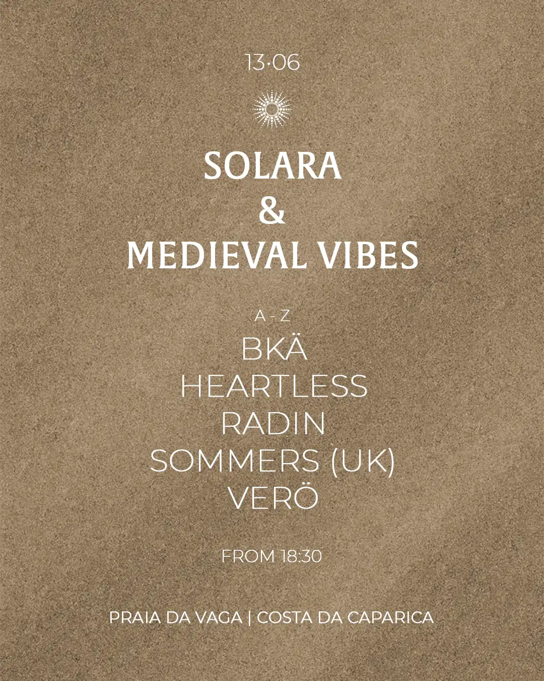 Solara & Medieval Vibes event poster