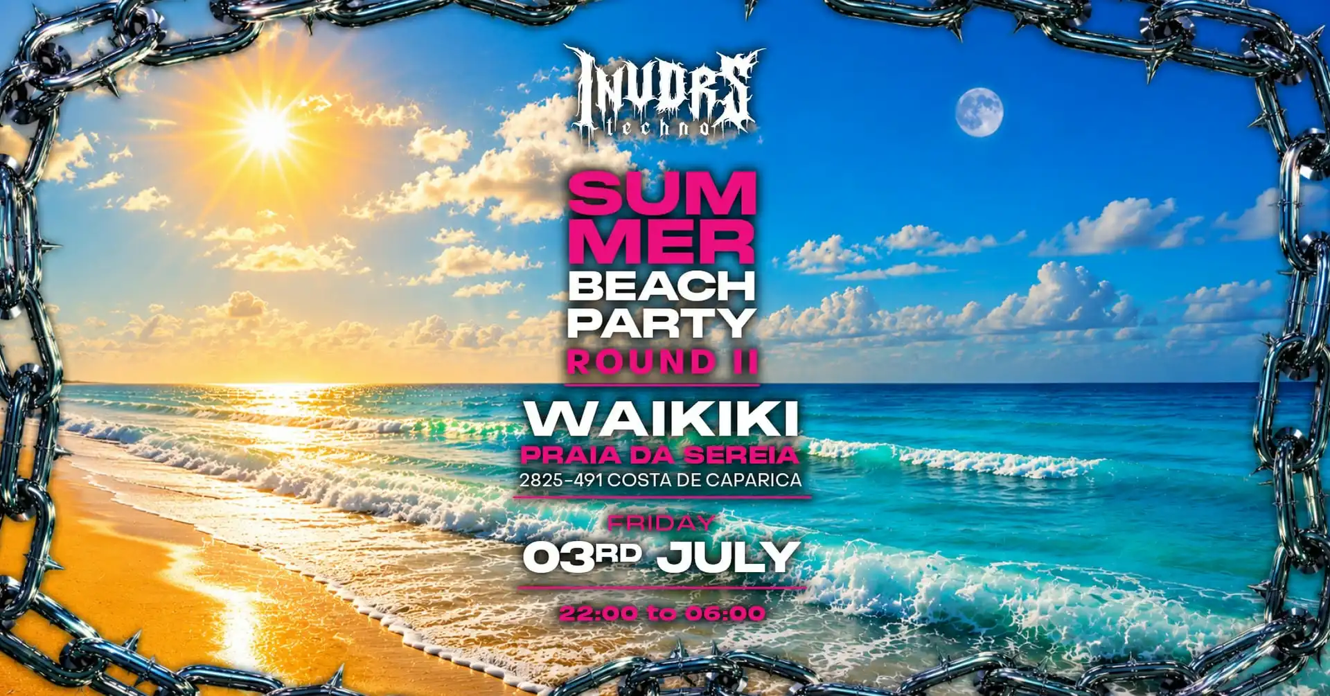 NATTE VISSTICK, MR POLSKA & GRAVEDGR \ Summer Beach Party II event poster