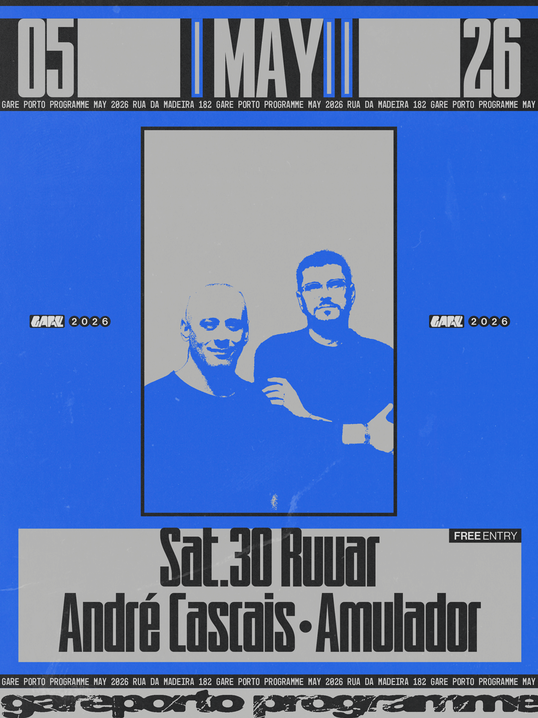 Ruuar, André Cascais, Amulador (FREE ENTRY) event poster