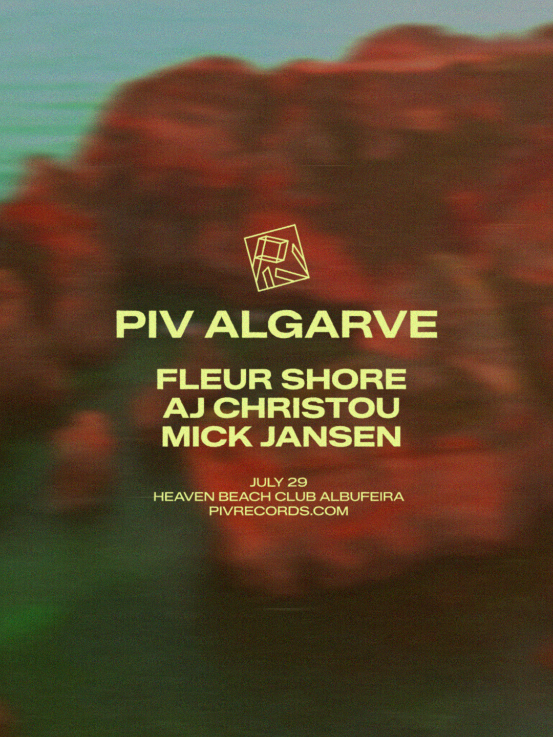 PIV ALGARVE - July 29 event poster