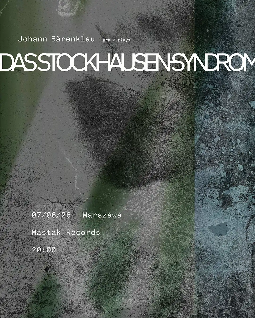 Johann Bärenklau plays Das Stockhausen-Syndrom event poster