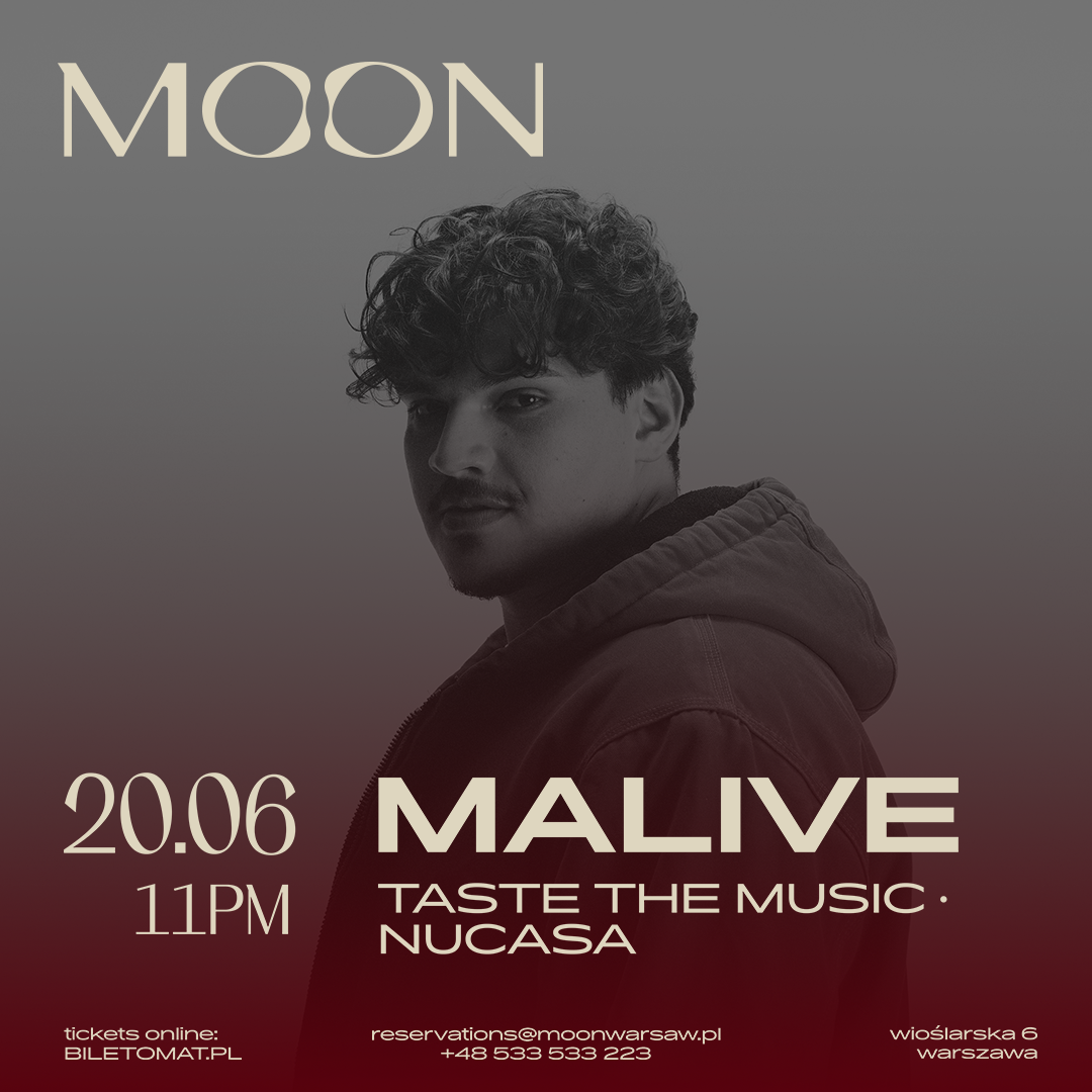 MOON PRESENTS: Malive event poster